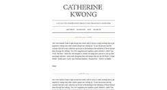 Desktop Screenshot of blog.catherinekwong.com