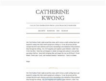 Tablet Screenshot of blog.catherinekwong.com